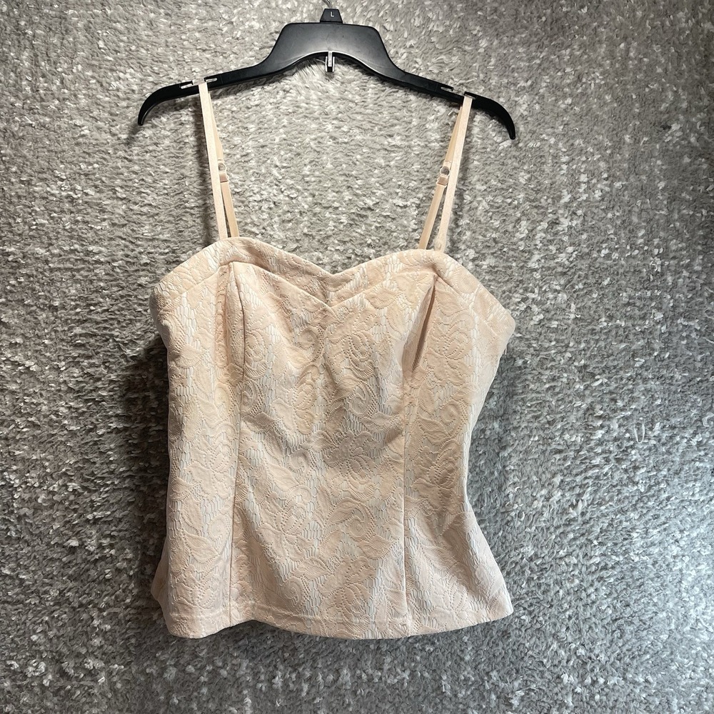 Cache Y2K Coquette Fairy Lace Blush Pink Corset Bustier 12 Coquette Rodeo
